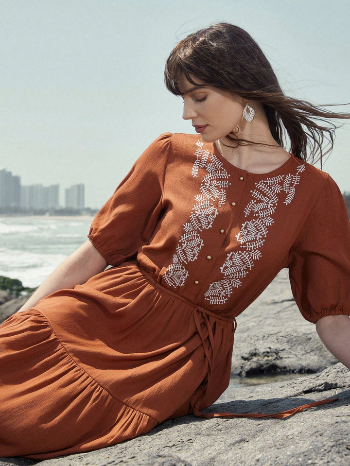 Rochie maxi SHEIN, mix culori