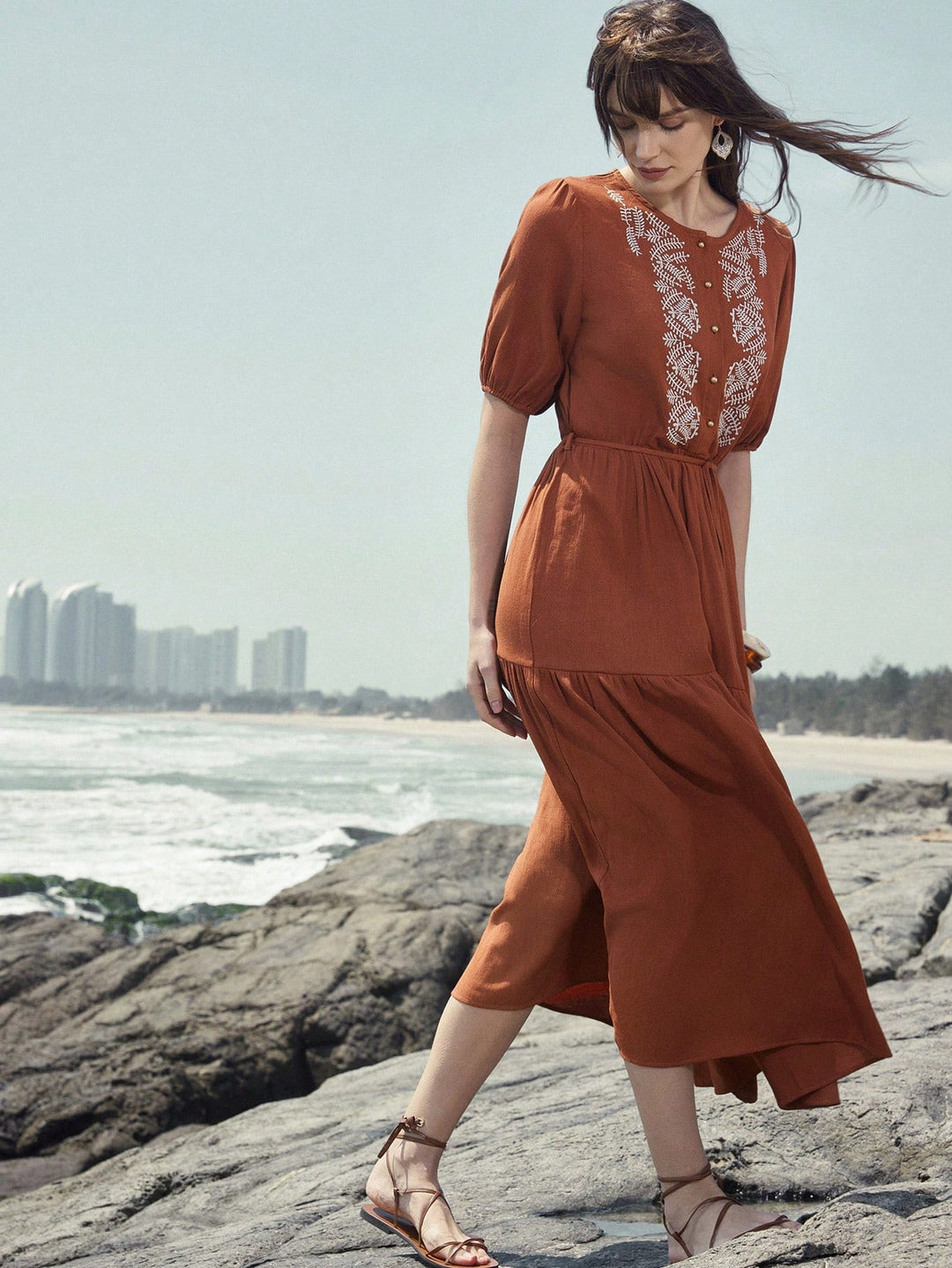 Rochie maxi SHEIN, mix culori
