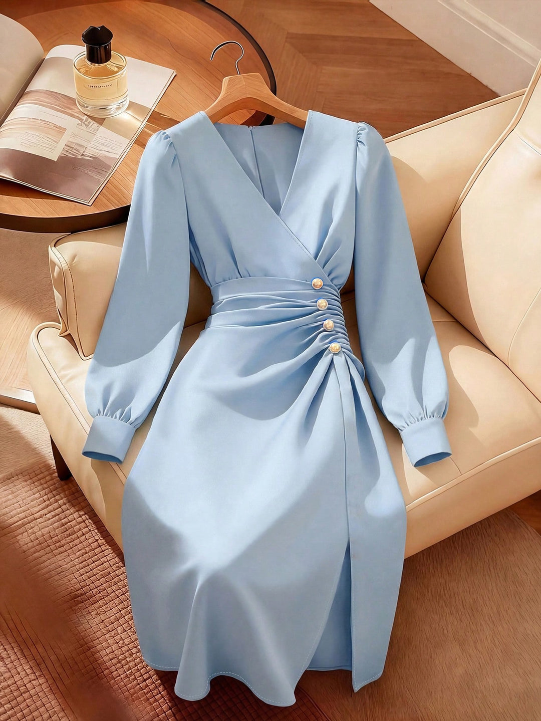 Rochie midi SHEIN, albastru