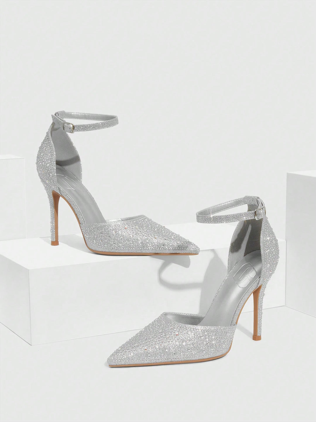 Pantofi cu toc SHEIN, alb