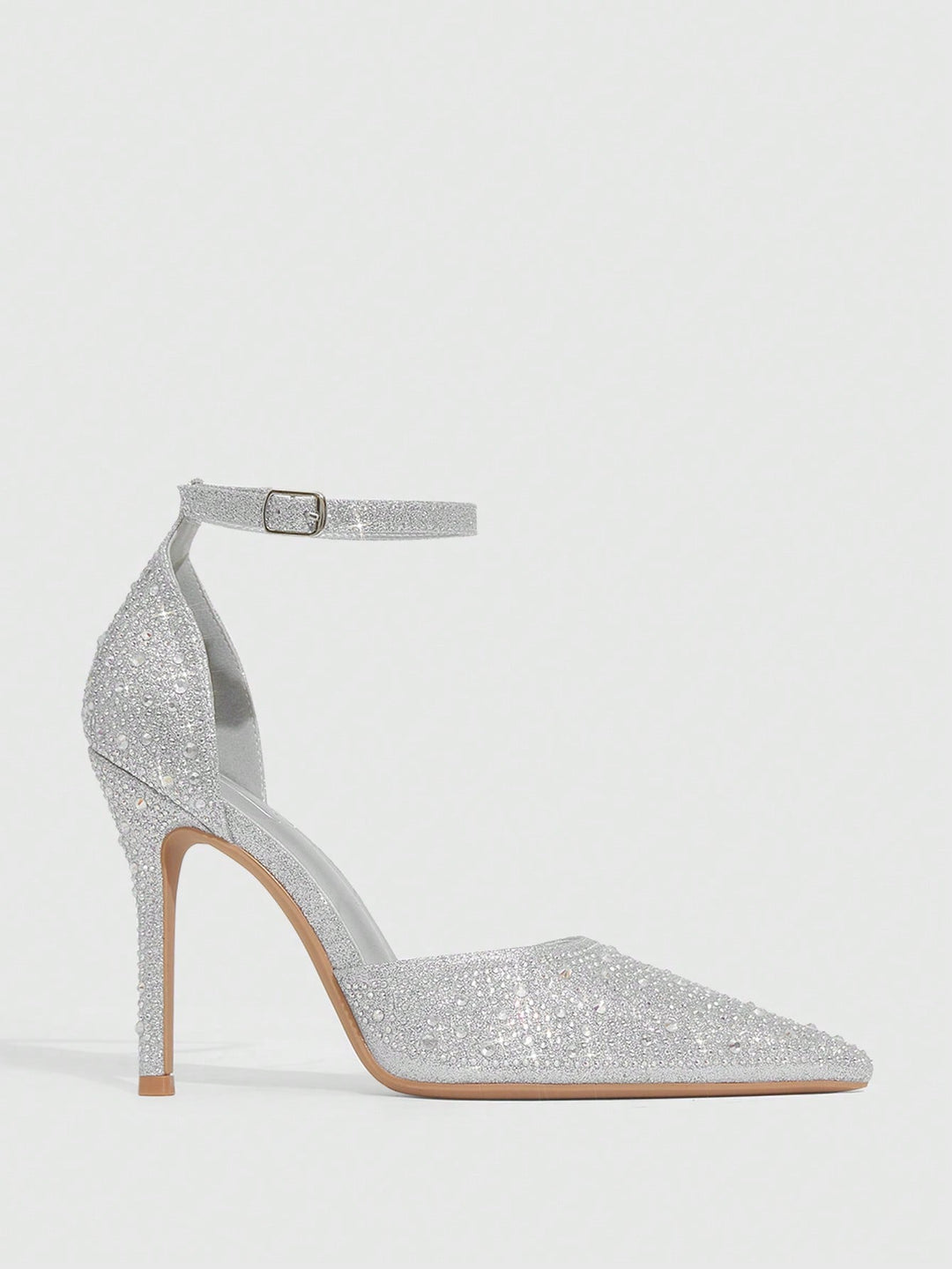 Pantofi cu toc SHEIN, alb