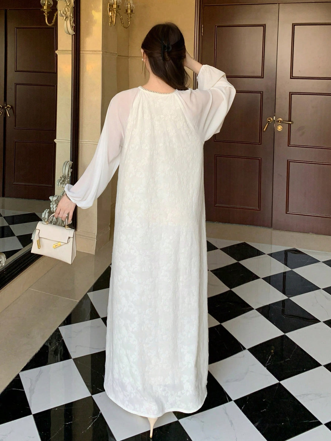 Rochie midi SHEIN, bej
