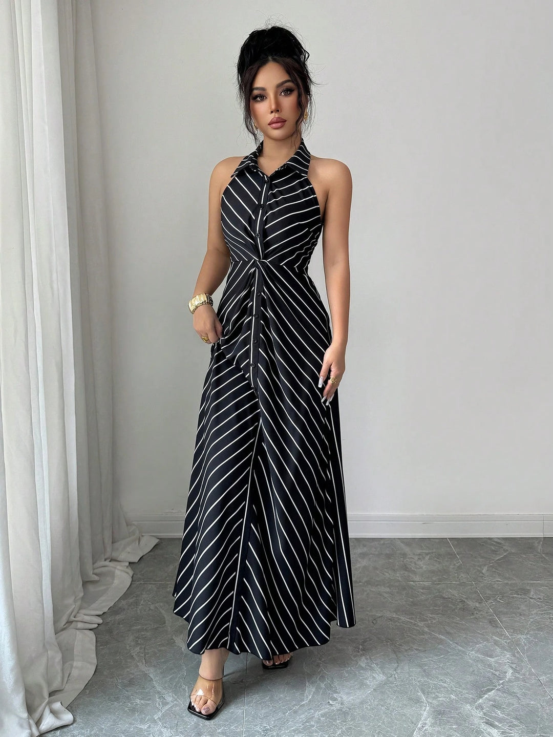Rochie maxi SHEIN, negru