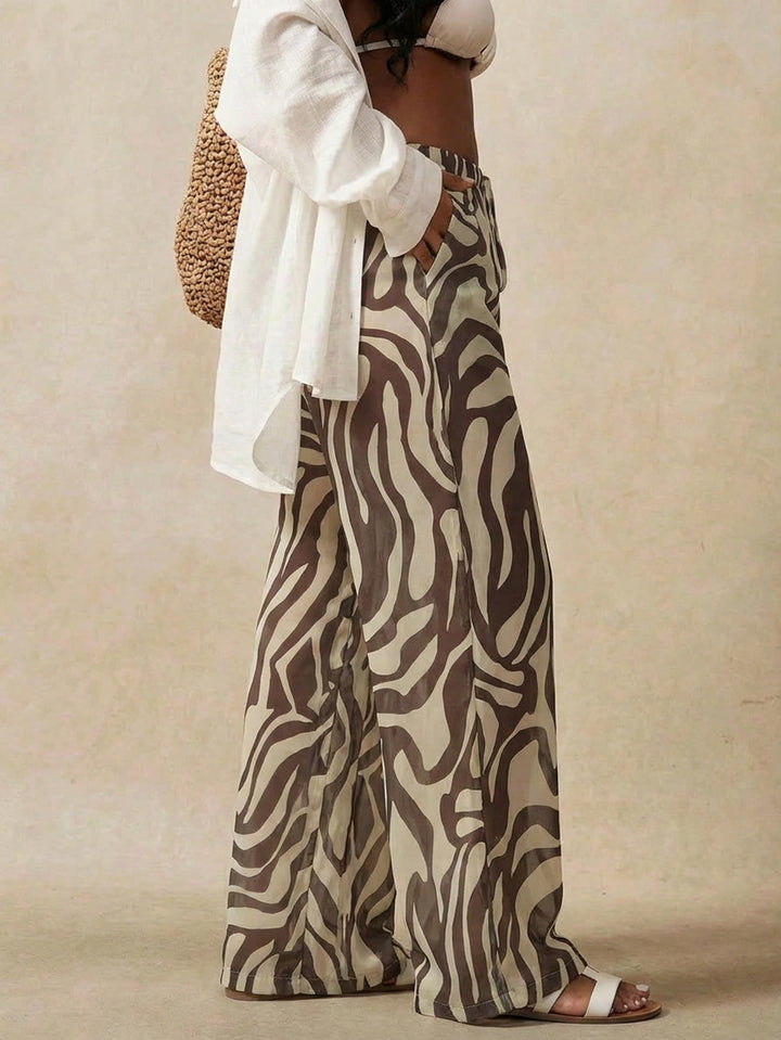 Pantaloni SHEIN, maro