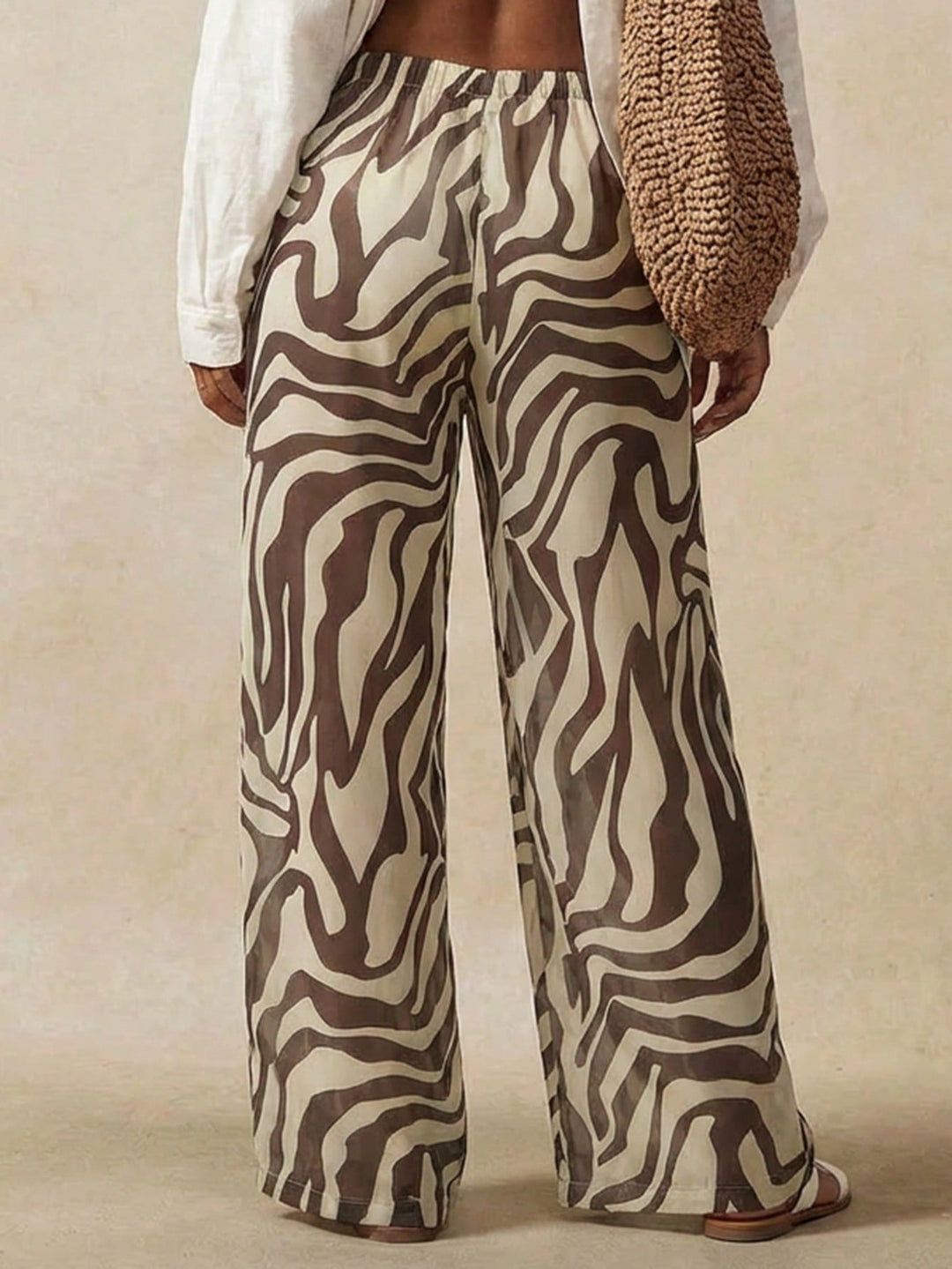 Pantaloni SHEIN, maro
