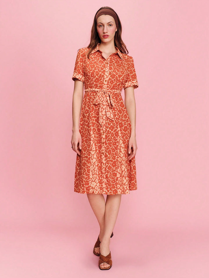 Rochie maxi SHEIN, portocaliu
