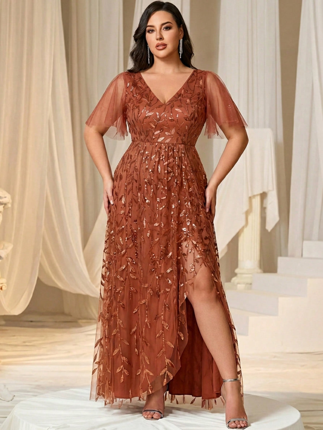 Rochie SHEIN, portocaliu