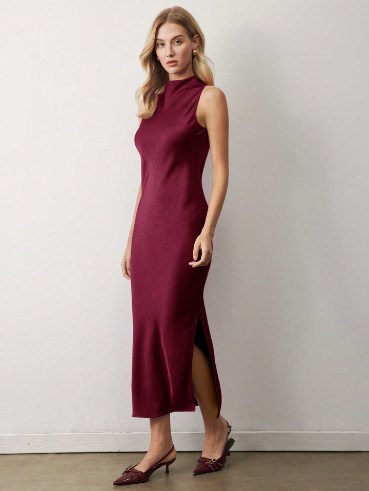 Rochie midi SHEIN, vișiniu