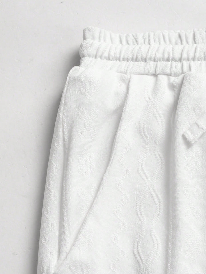 Pantaloni SHEIN, alb