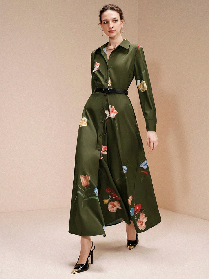 Rochie maxi SHEIN, verde