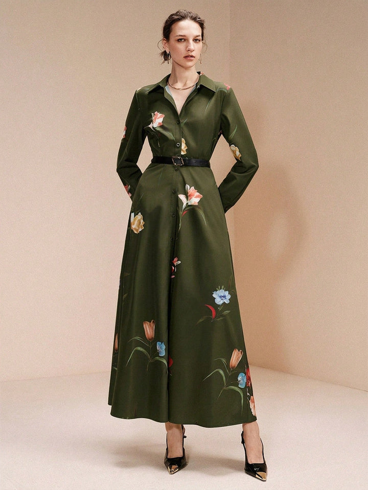 Rochie maxi SHEIN, verde