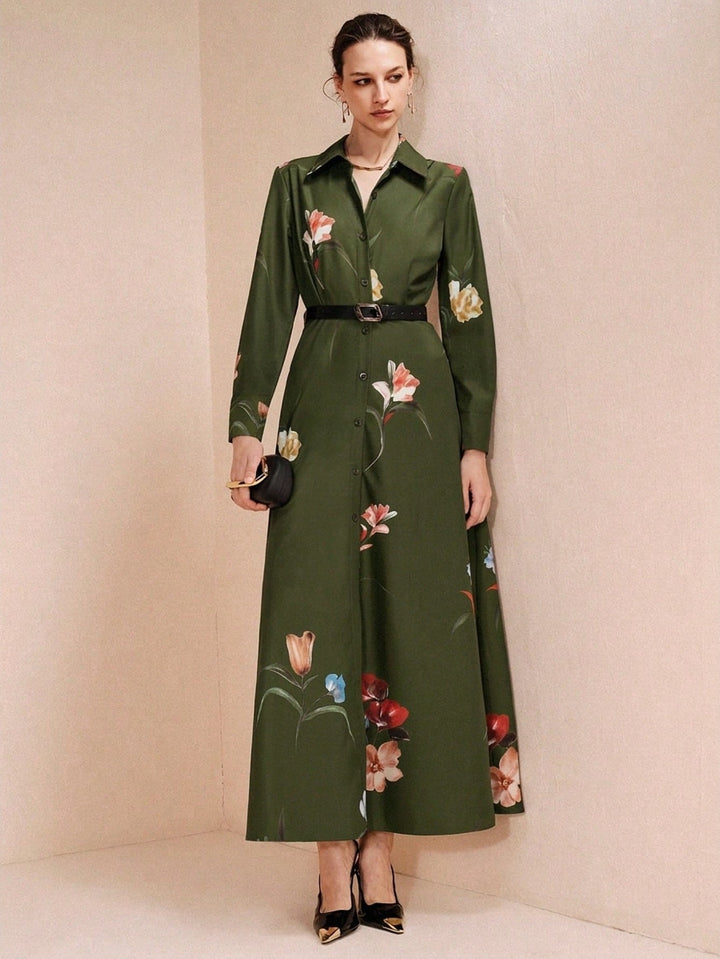 Rochie maxi SHEIN, verde