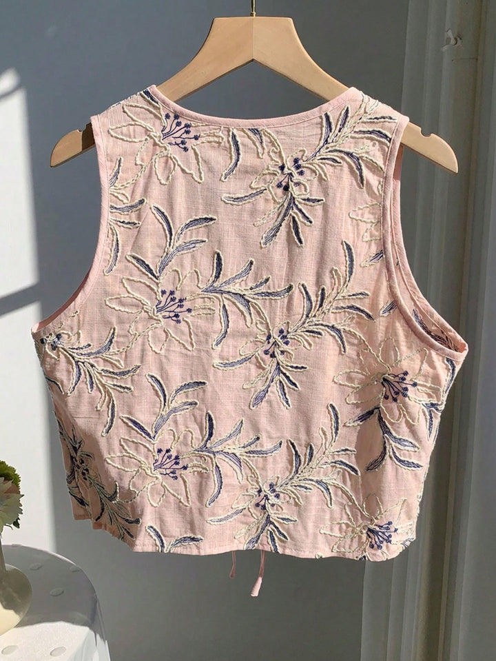 Top fără mâneci SHEIN, roz