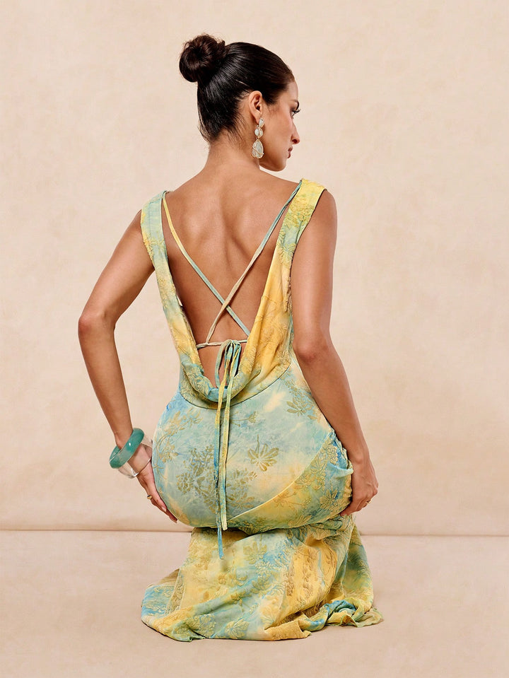 Rochie maxi SHEIN, mix culori