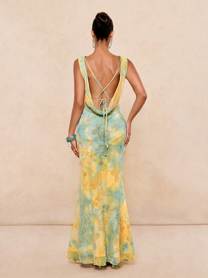 Rochie maxi SHEIN, mix culori