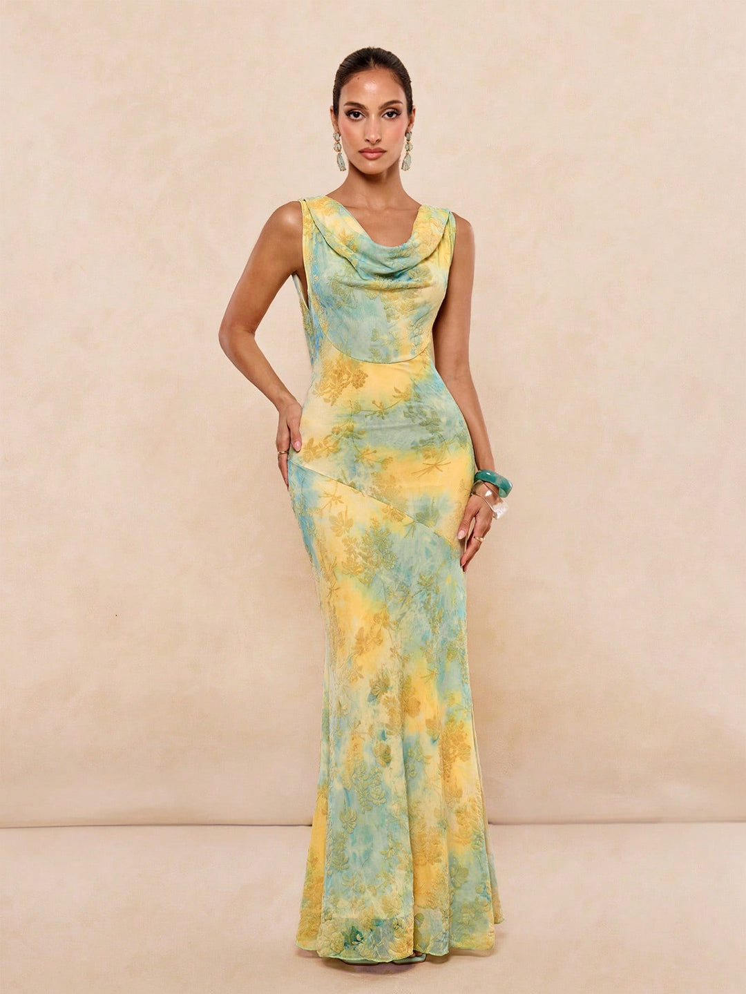 Rochie maxi SHEIN, mix culori