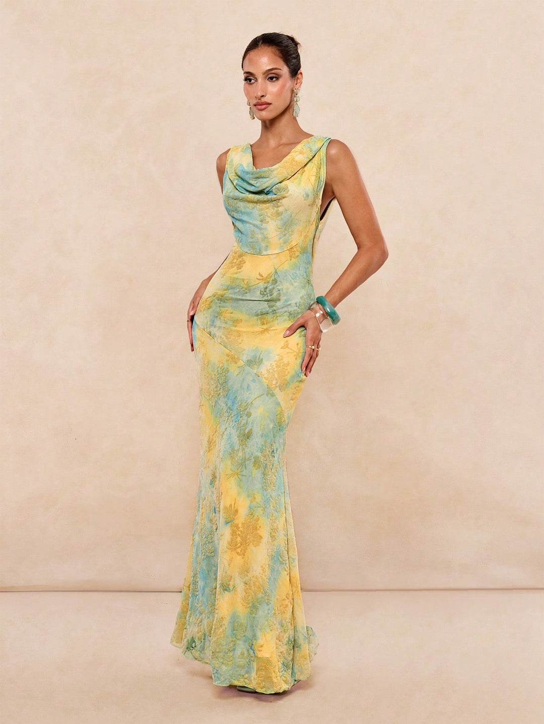 Rochie maxi SHEIN, mix culori