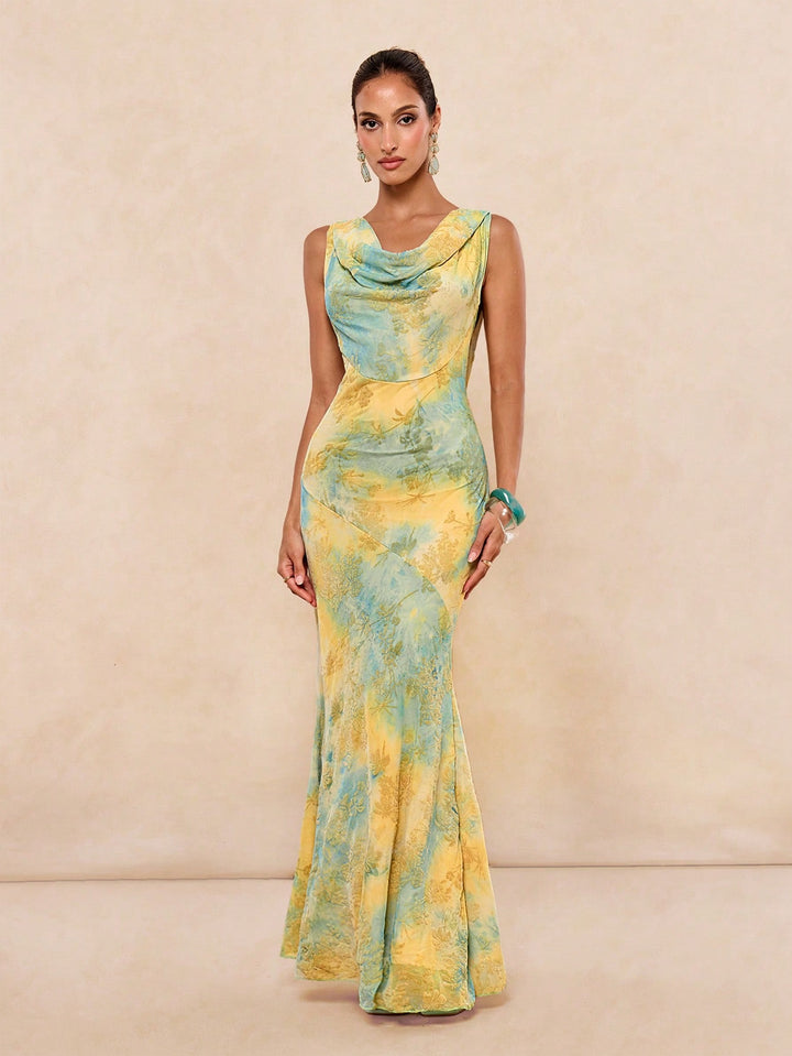 Rochie maxi SHEIN, mix culori