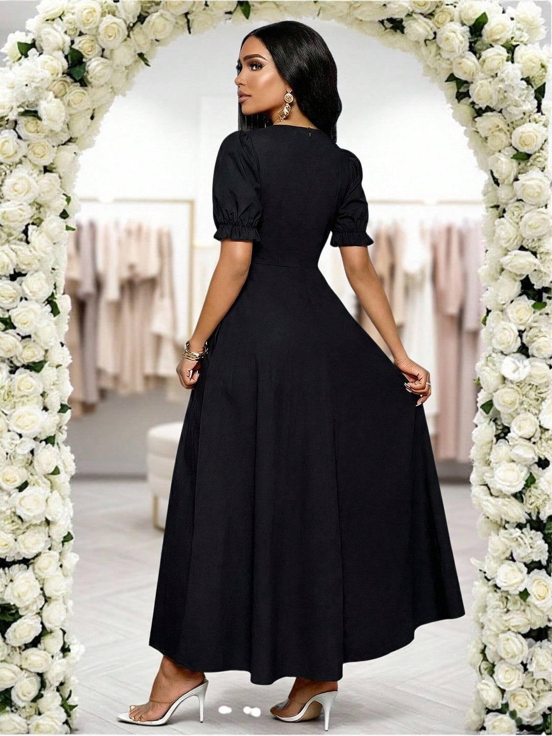 Rochie maxi SHEIN, negru