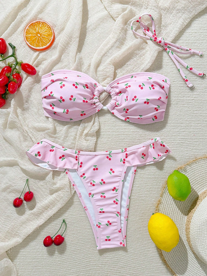 Set bikini SHEIN, roz