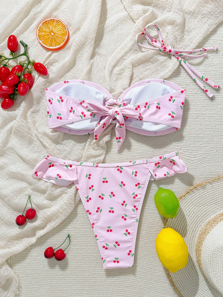 Set bikini SHEIN, roz