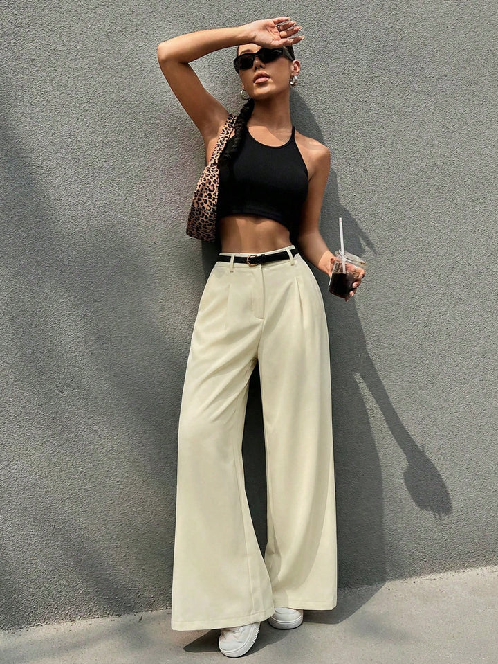 Pantaloni SHEIN, galben