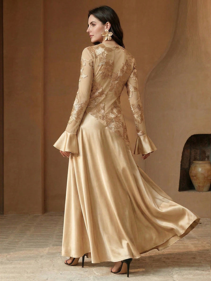 Rochie maxi SHEIN, kaki