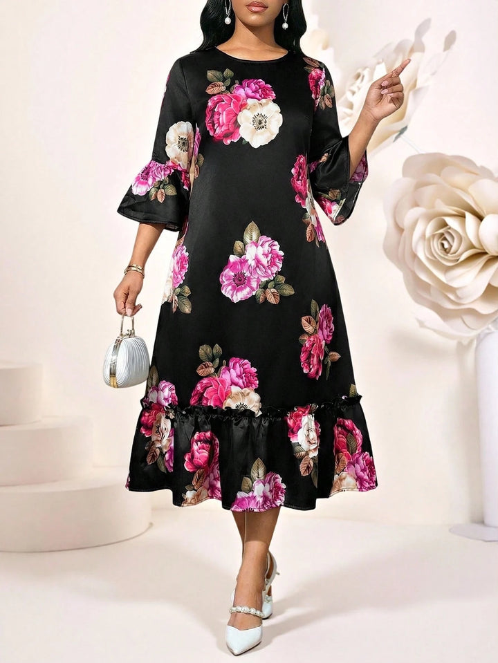 Rochie midi SHEIN, negru