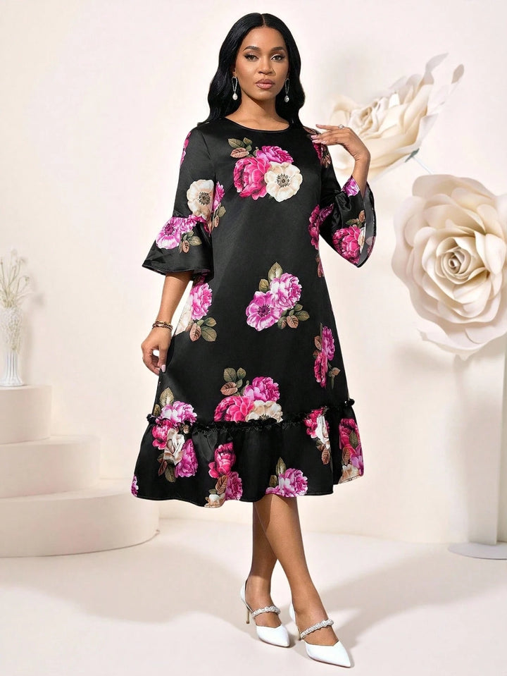 Rochie midi SHEIN, negru