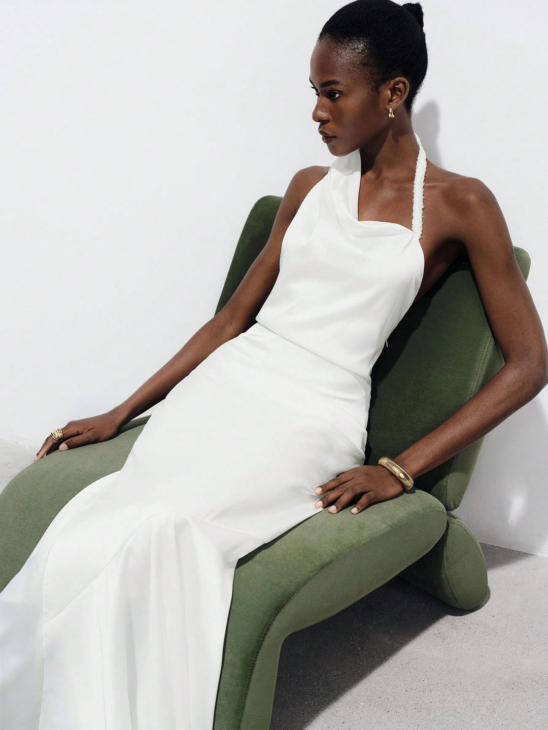 Rochie de ocazie SHEIN, alb
