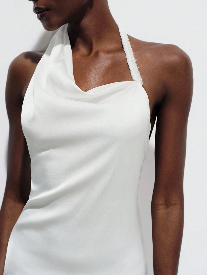 Rochie de ocazie SHEIN, alb