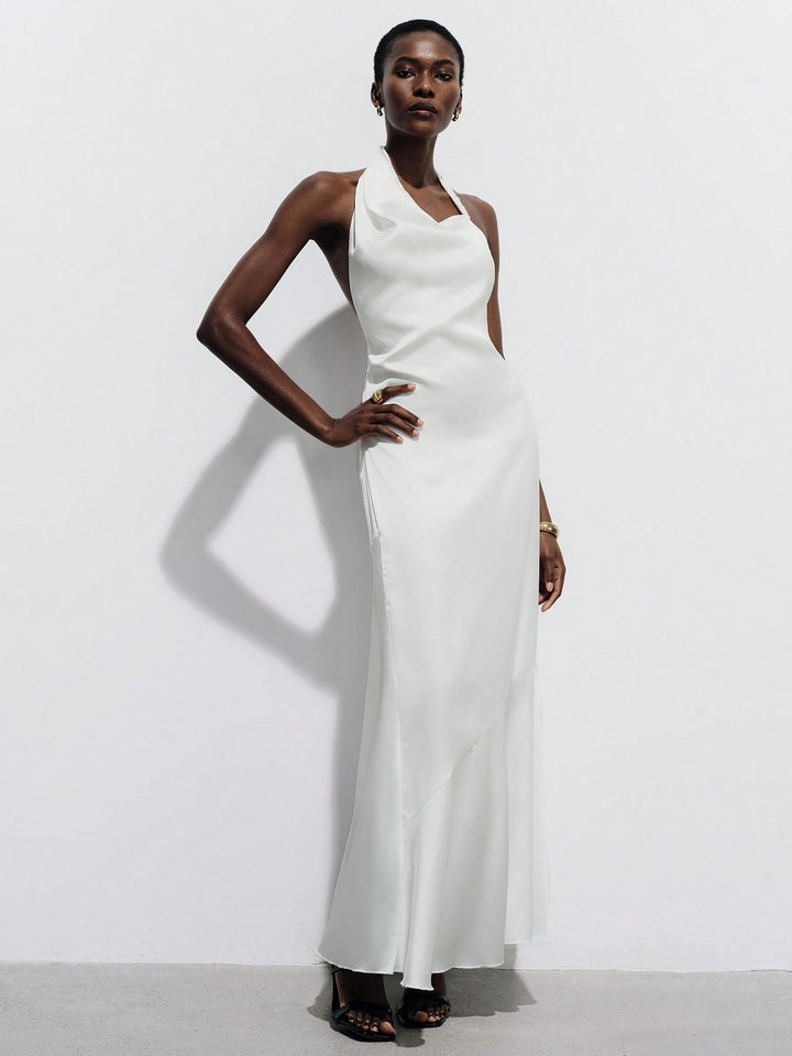 Rochie maxi SHEIN, alb