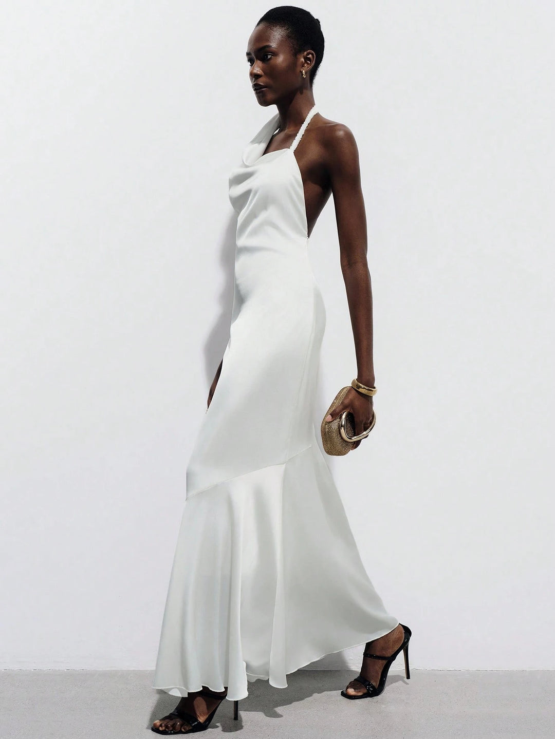 Rochie de ocazie SHEIN, alb
