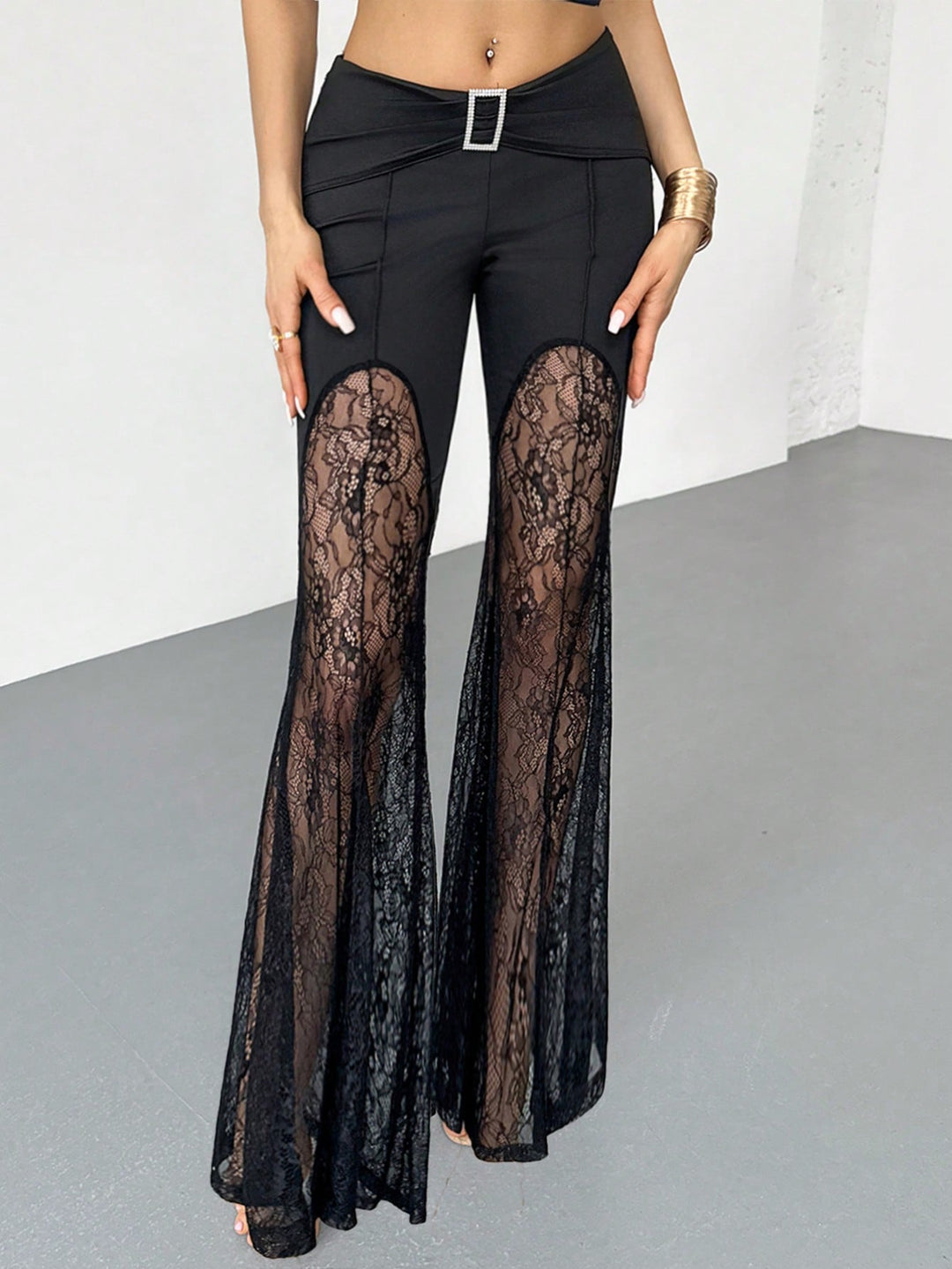 Pantaloni SHEIN, negru