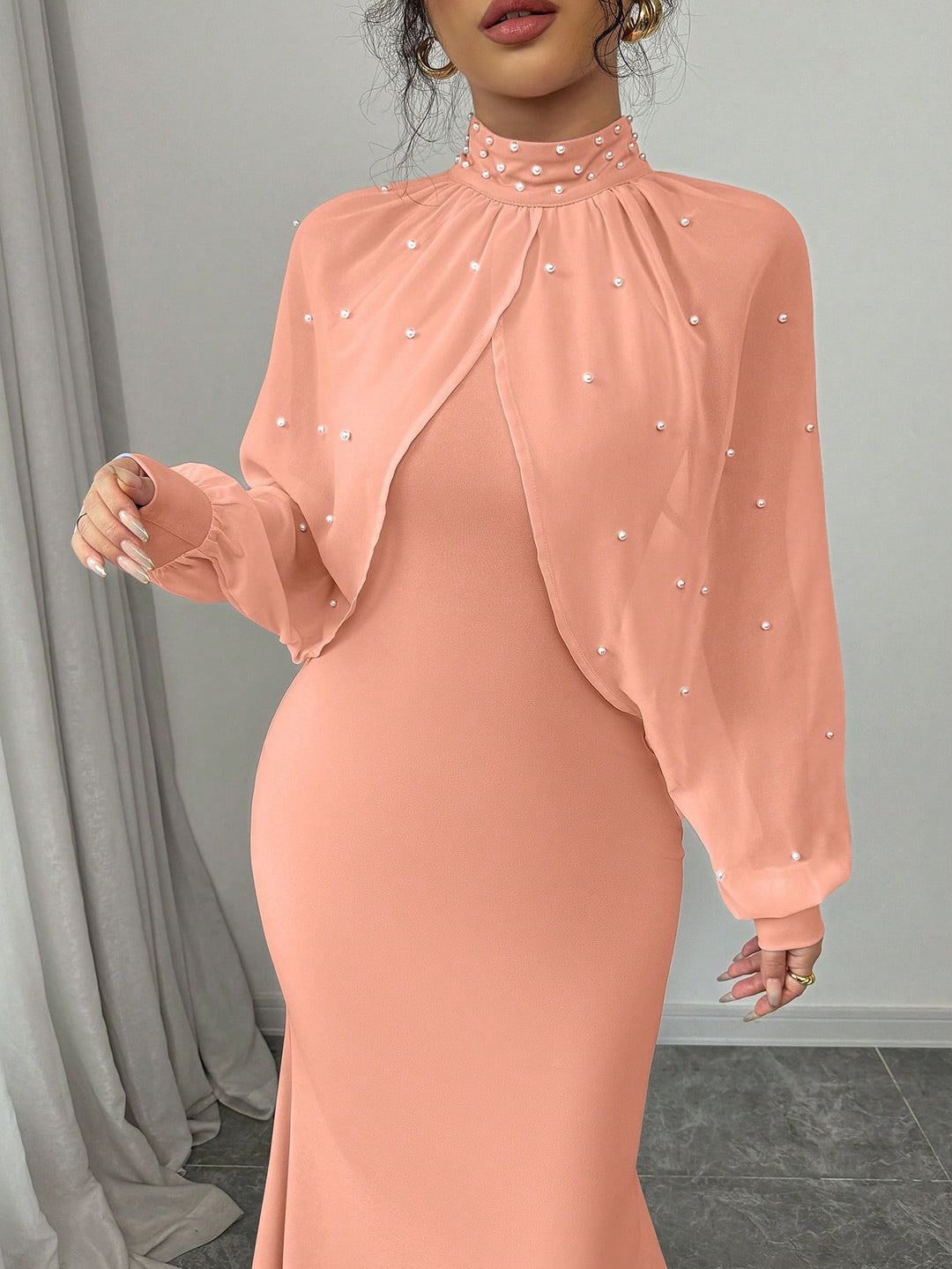 Rochie maxi SHEIN, portocaliu