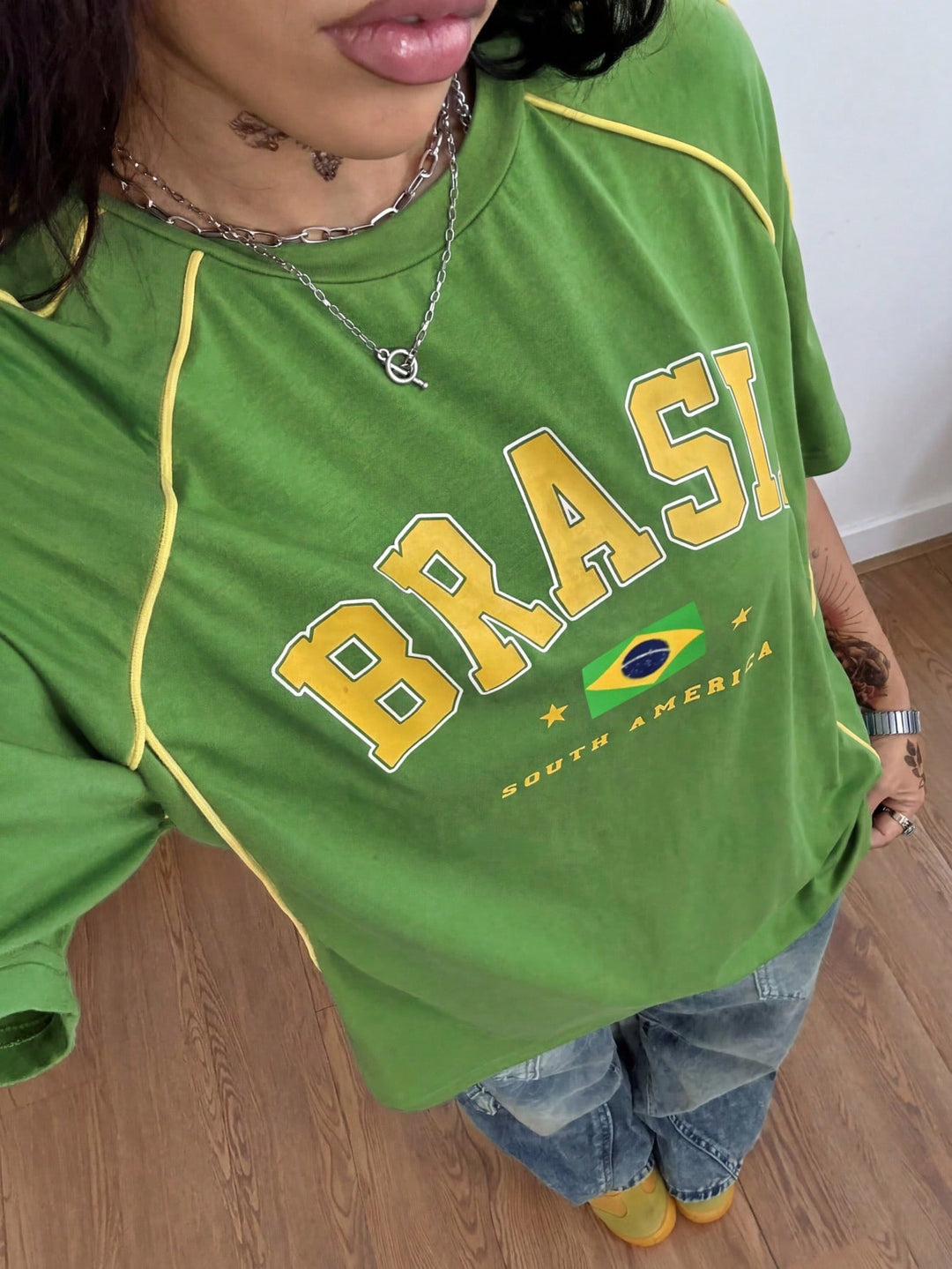 Tricou SHEIN, verde