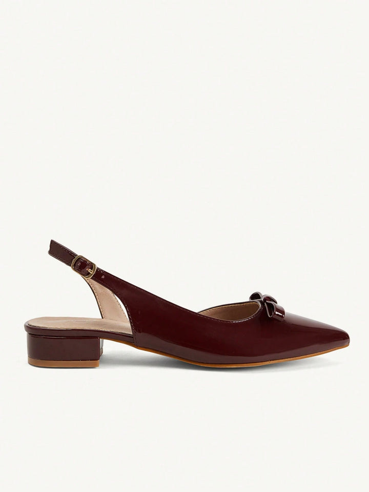 SHEIN balerina cipő, bordó