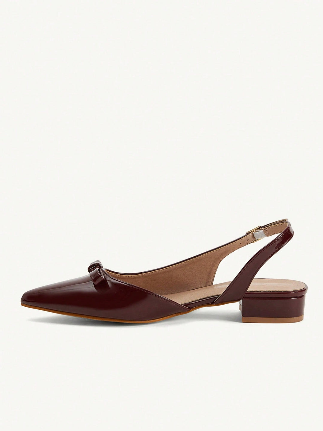 SHEIN balerina cipő, bordó