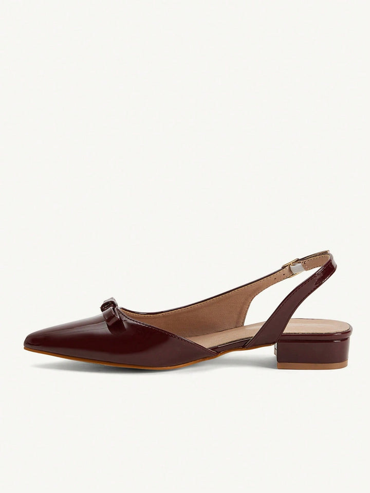 SHEIN balerina cipő, bordó
