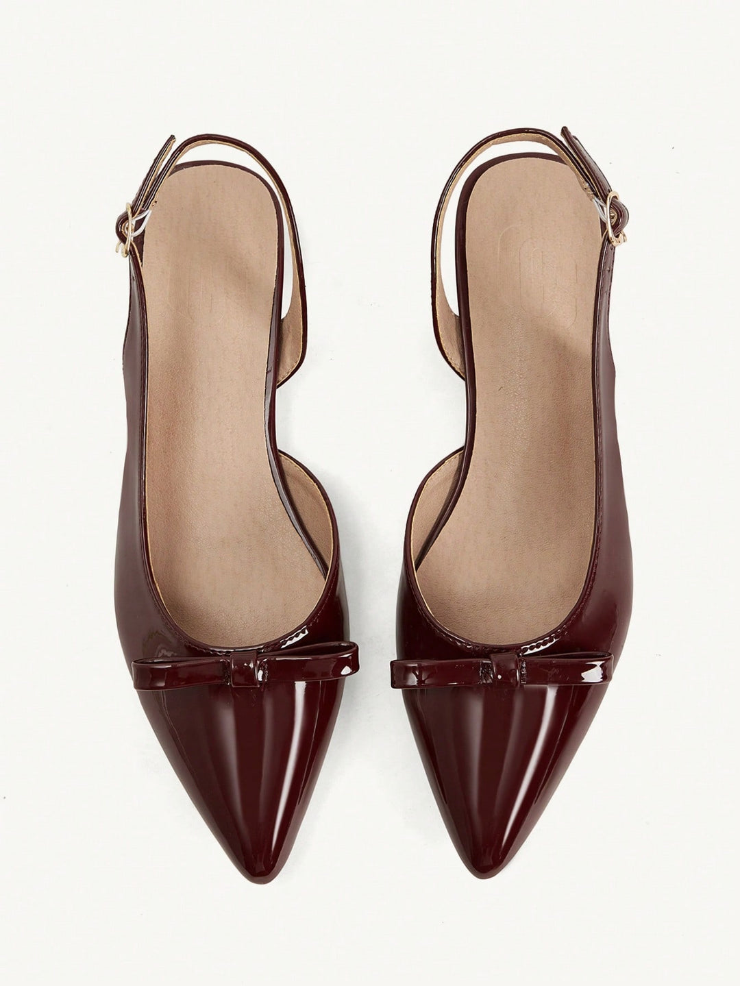 SHEIN balerina cipő, bordó