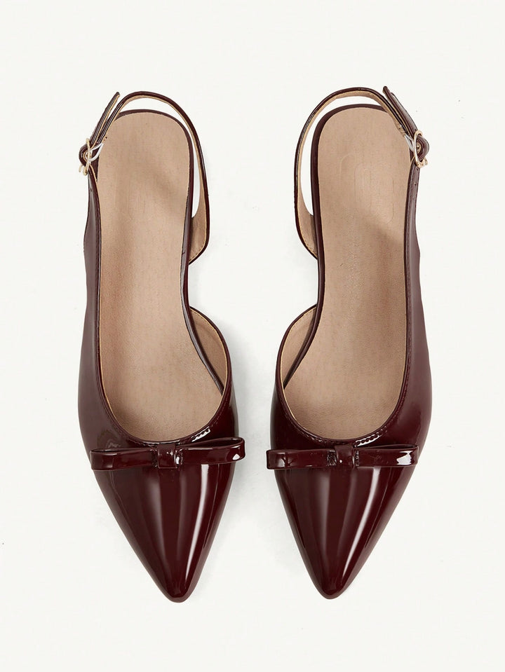 SHEIN balerina cipő, bordó