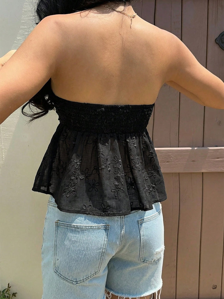 Top SHEIN, negru