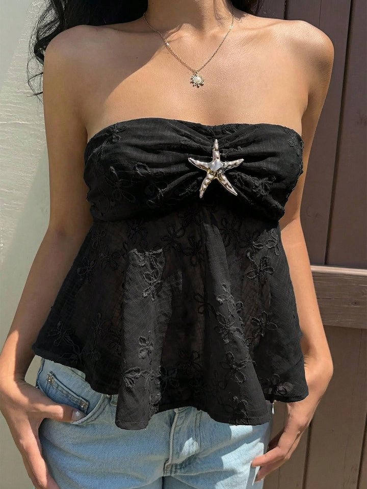 Top SHEIN, negru
