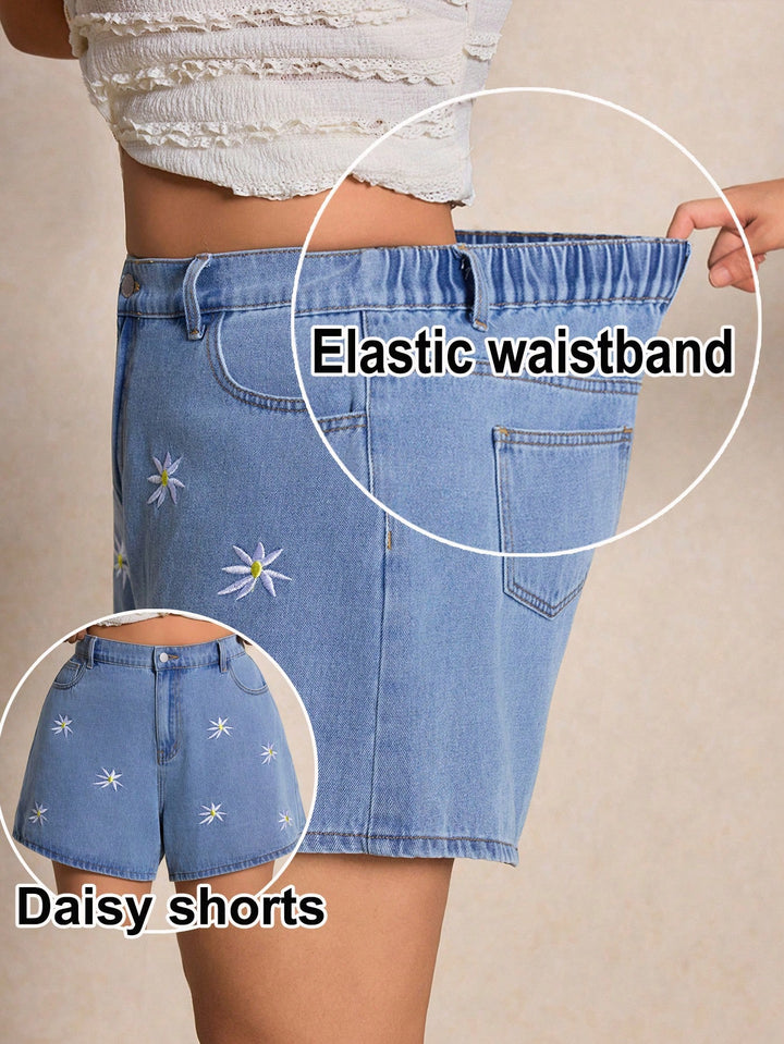Pantaloni scurți SHEIN, albastru