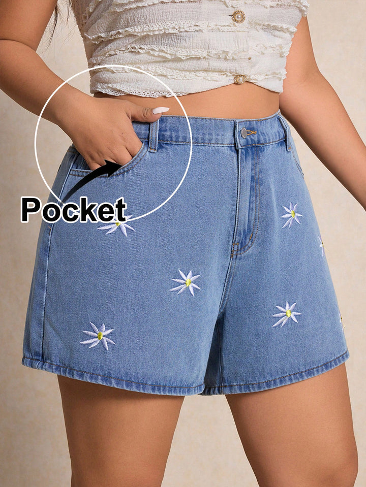 Pantaloni scurți SHEIN, albastru