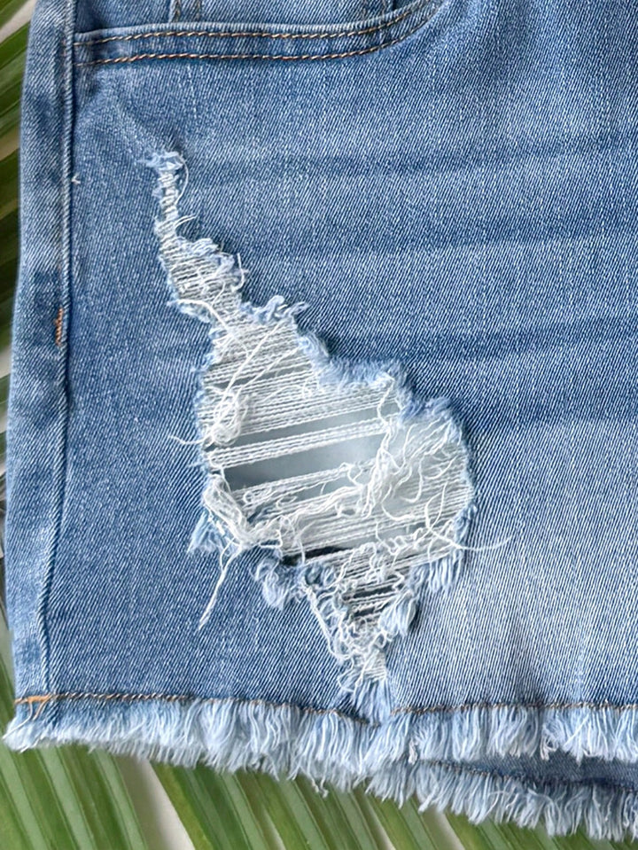 Pantaloni scurți SHEIN, albastru