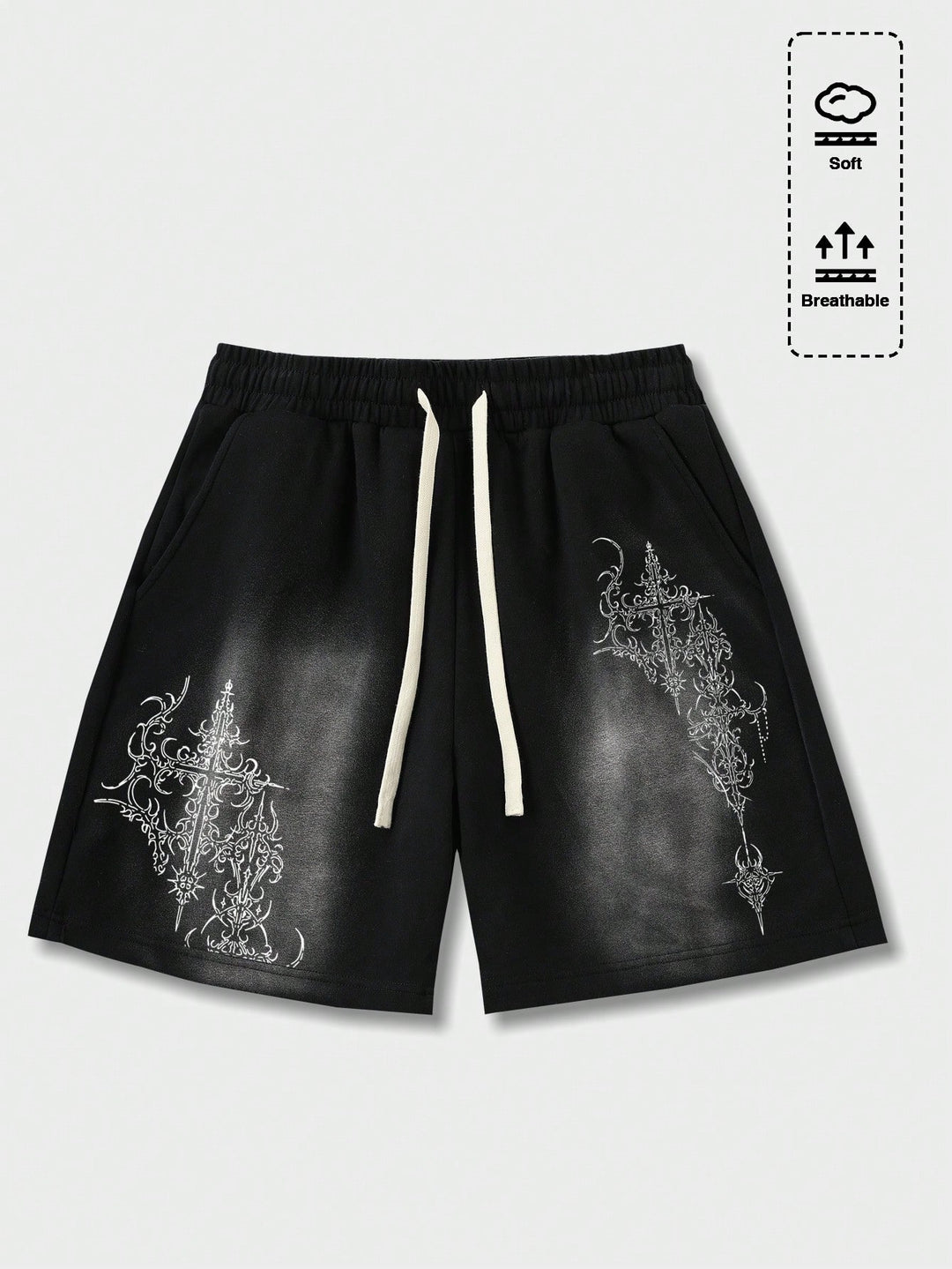 Pantaloni scurți SHEIN, negru