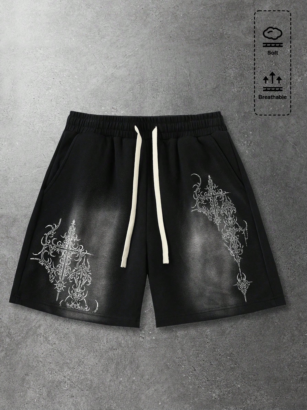 Pantaloni scurți SHEIN, negru