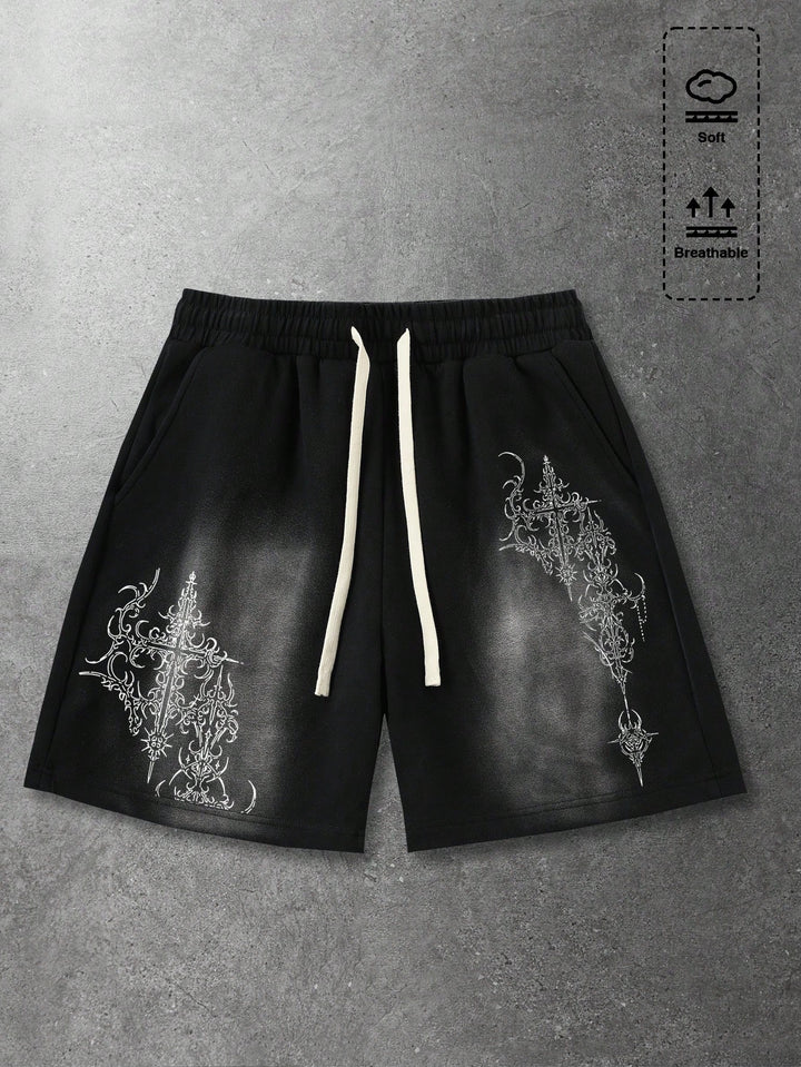 Pantaloni scurți SHEIN, negru