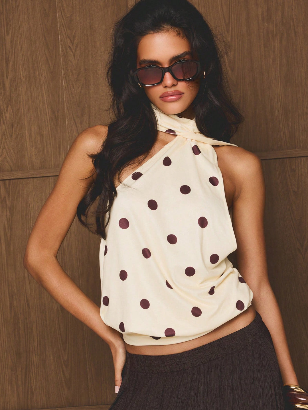 Top SHEIN, galben